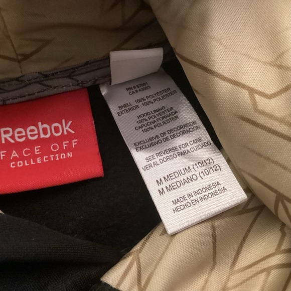 Pittsburgh Penguins Hoodie Reebok face off collection boys medium - Picture 4 of 8